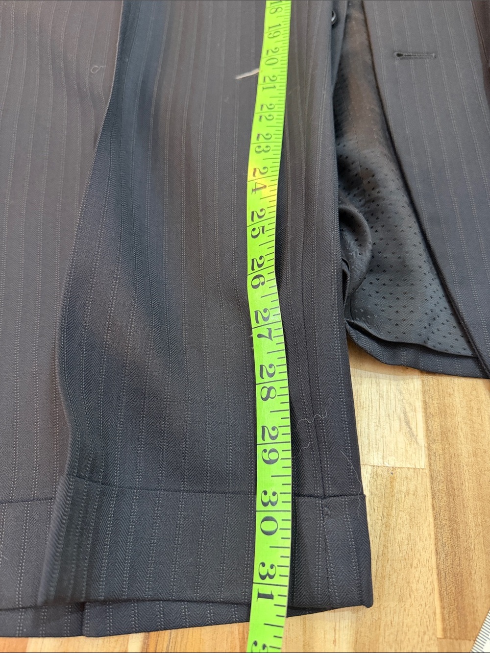 Alfani Charcoal Gray Pinstripe Men's Two-Piece Suit - Picture 9 of 9